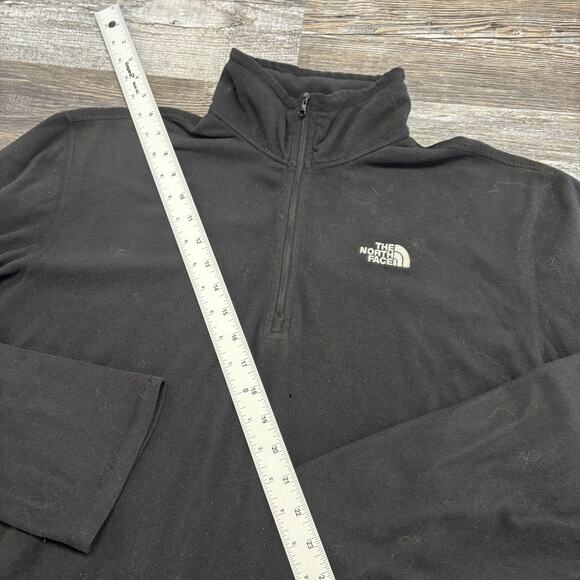 The North Face TKA 100 Black Mens L Quarter Zip Pullover Fleece Jacket Gorpcore - Picture 10 of 10